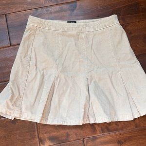 BDG corduroy bottom pleat mini skirt